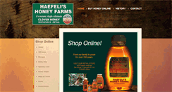 Desktop Screenshot of haefelihoney.com